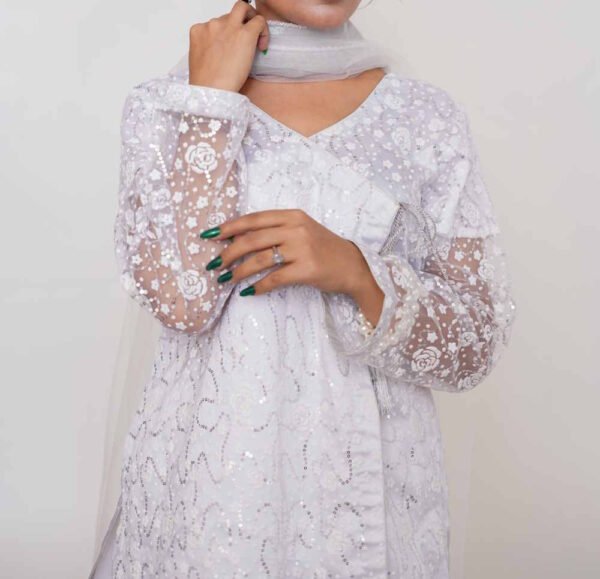 The Silver Moonlight Anarkali - Image 2